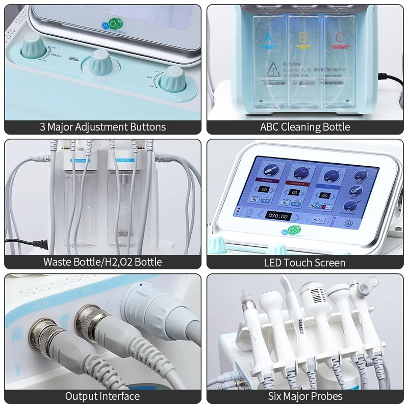 Hydrogen and oxygen small bubble beauty instrument