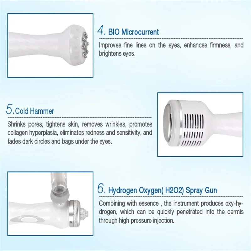 Hydrogen and oxygen small bubble beauty instrument
