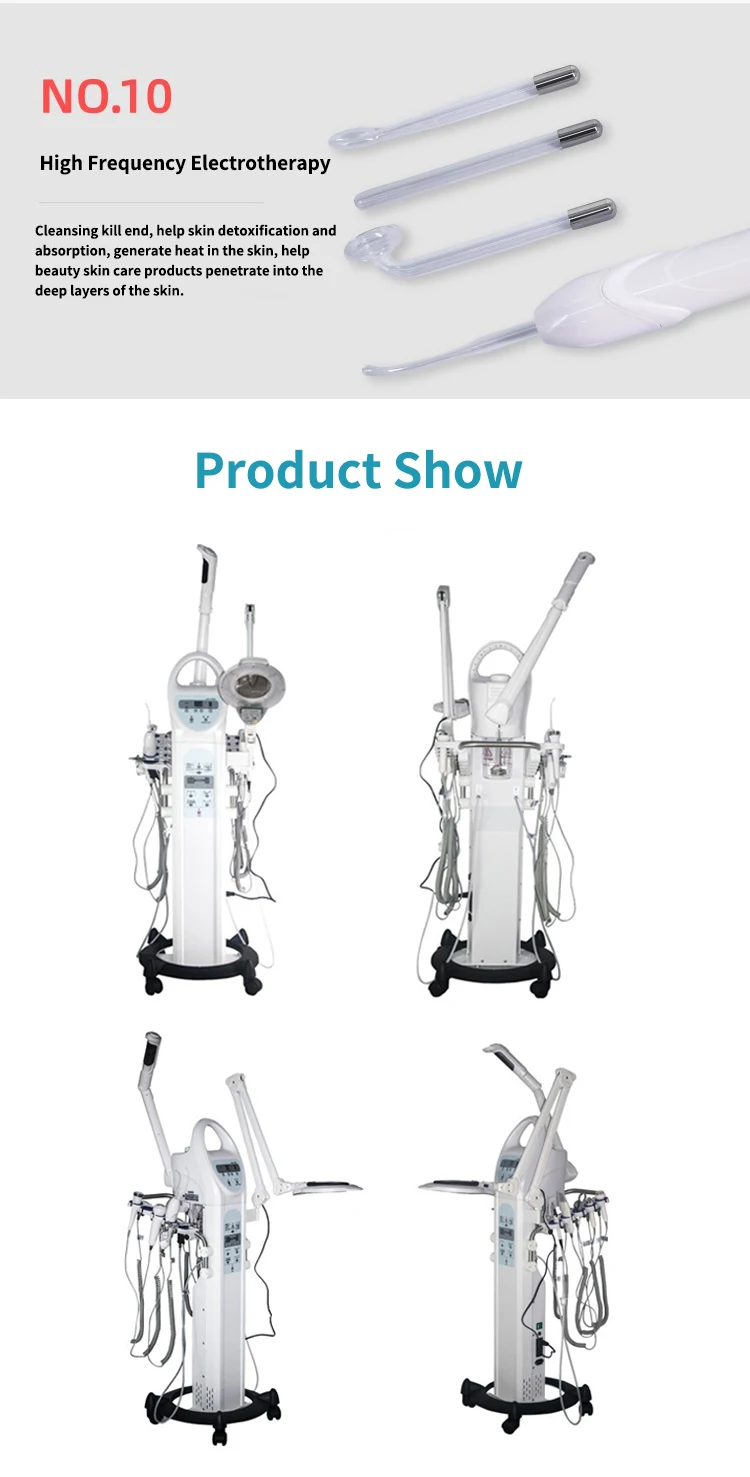Hydra Skin Treatment Products Oxygen 10 in 1 Cold Light Detoxification Suction Pen Skin Rejuvenation Device