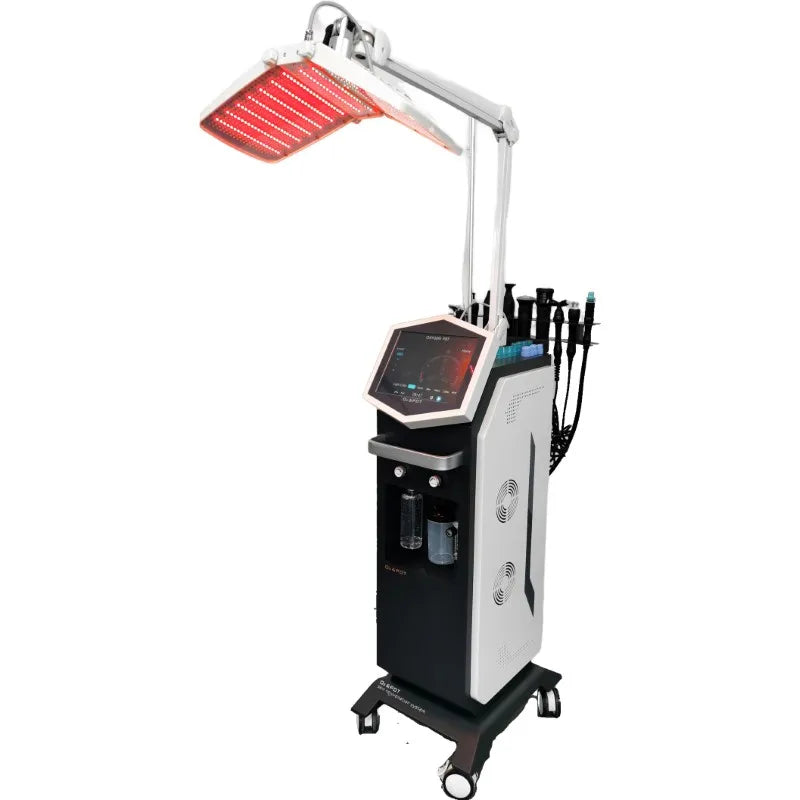 Hot Selling 11 in 1 Oxygen Facial Machine Water Oxygen Jet Pdt Led Light Therapy Professional Microdermabrasion Oxygen Water Ma