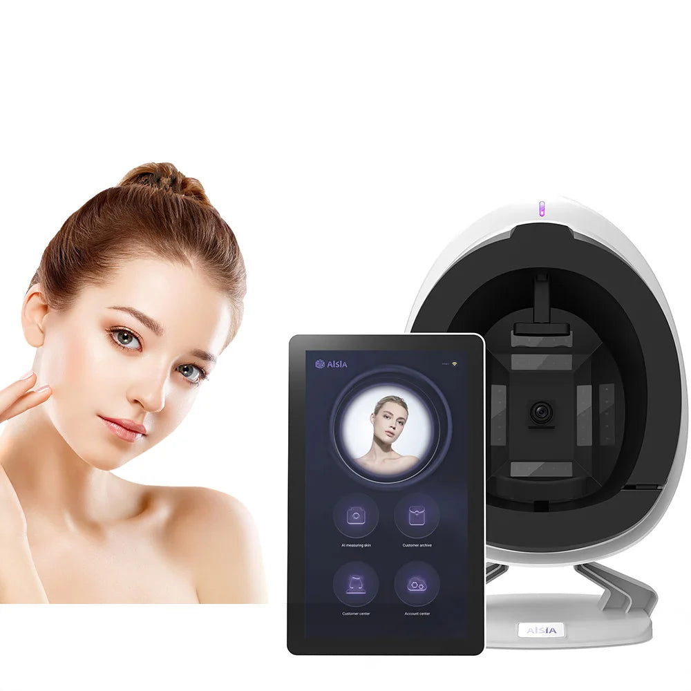 8 In1 Portable Smart Mirror Scanner 3D Facial Skin Analyzer Machine Digital Skin Beauty Analyzer Tester with Screen