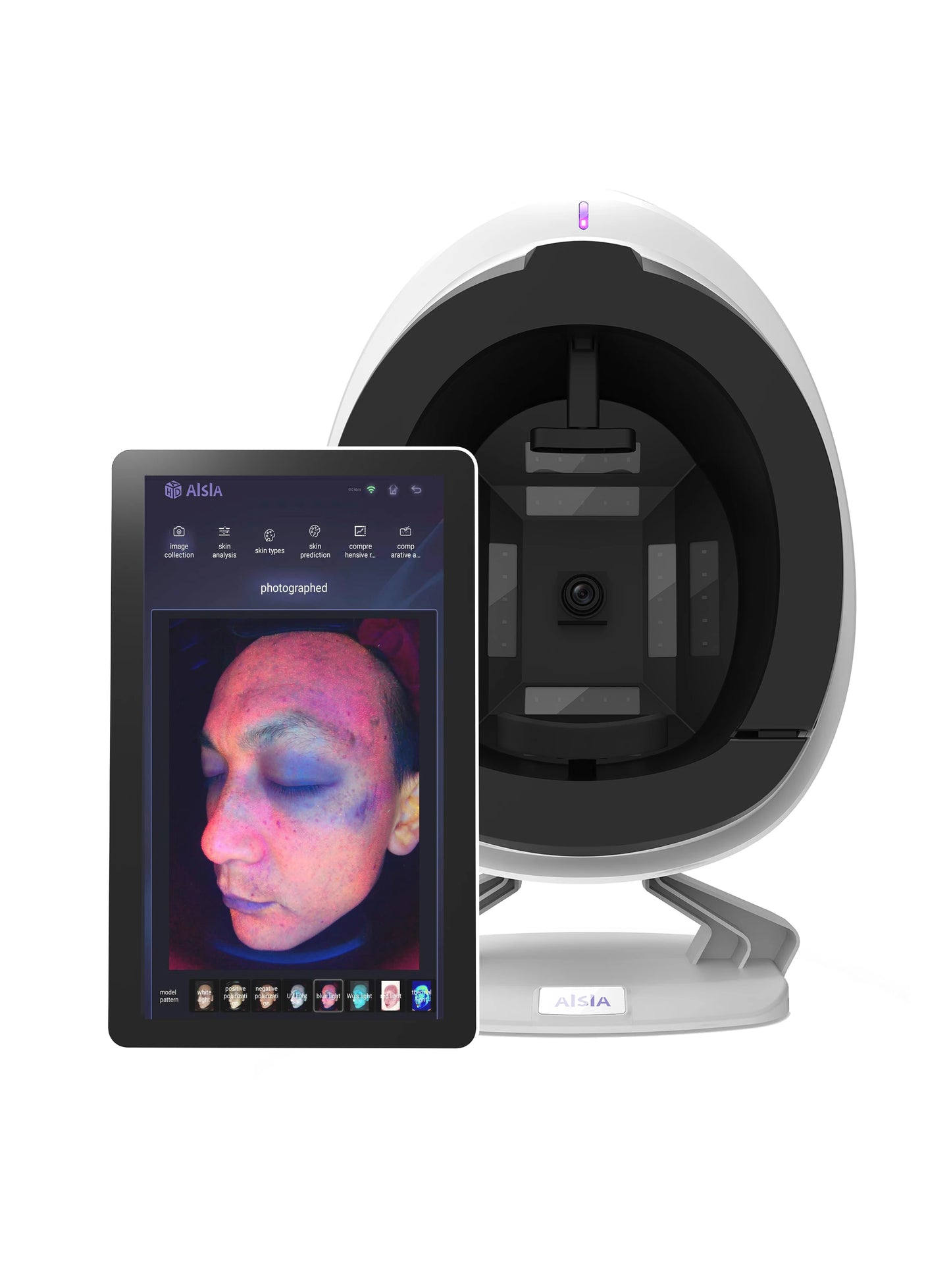 8 In1 Portable Smart Mirror Scanner 3D Facial Skin Analyzer Machine Digital Skin Beauty Analyzer Tester with Screen