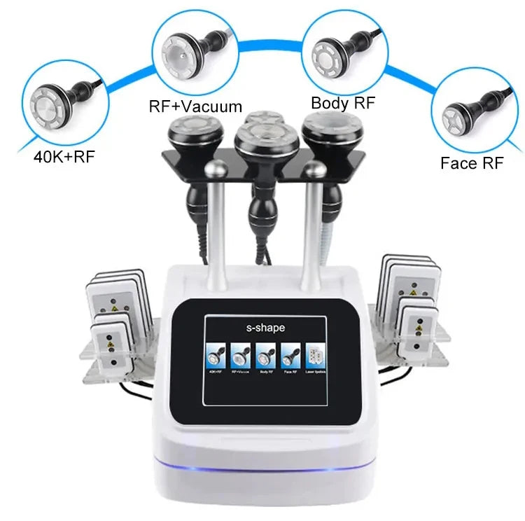 2024 Best 5 in 1 S Shape 30K Body Shaping Slimming Vacuum Face Lifting Body Contouring Machine