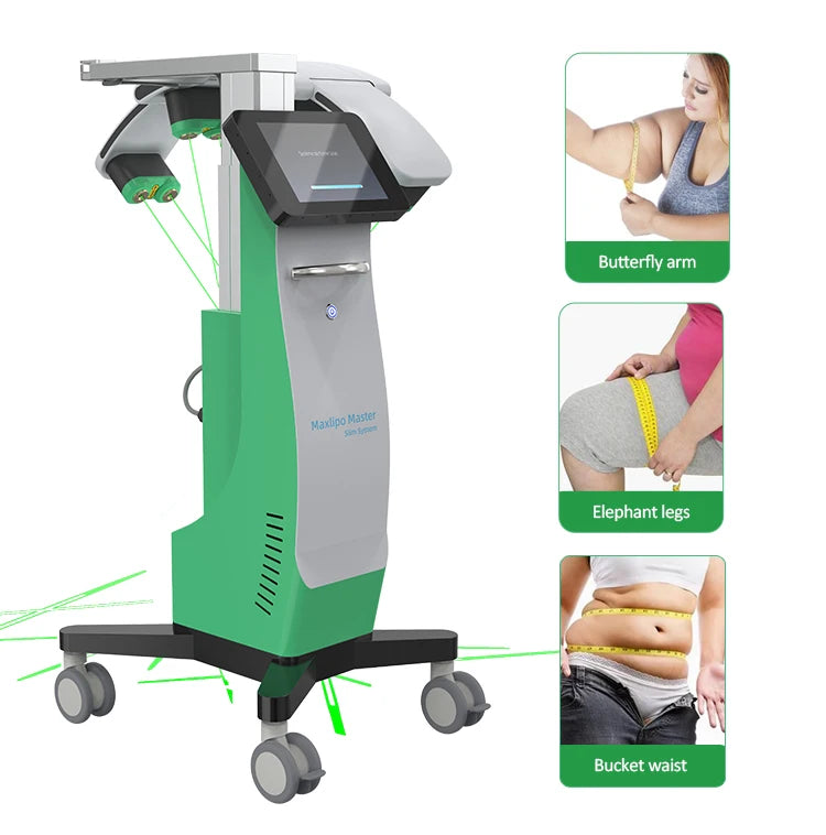 10D 532Nm Green Light Maxlipo Slim Body Shape System Lipolaser Master Laser Fat Loss Slimming Beauty Products for Weight Loss