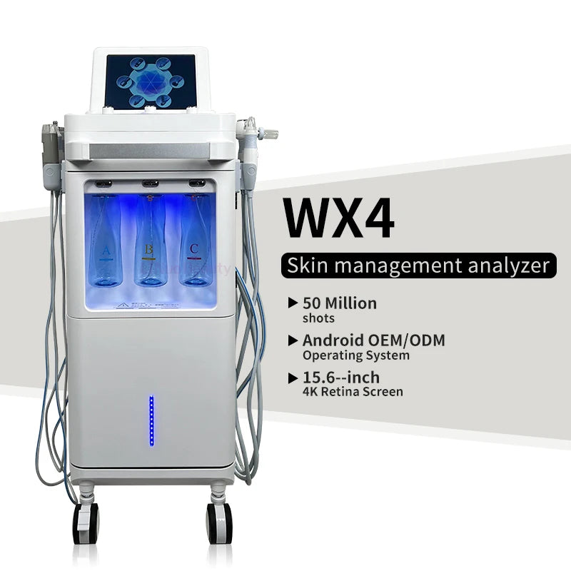 New 6 in 1 Microdermabrasion Skin Cleaning Blackhead Removal Rf Skin Tightening Oxygen Jet Peel Skin Care Equipment