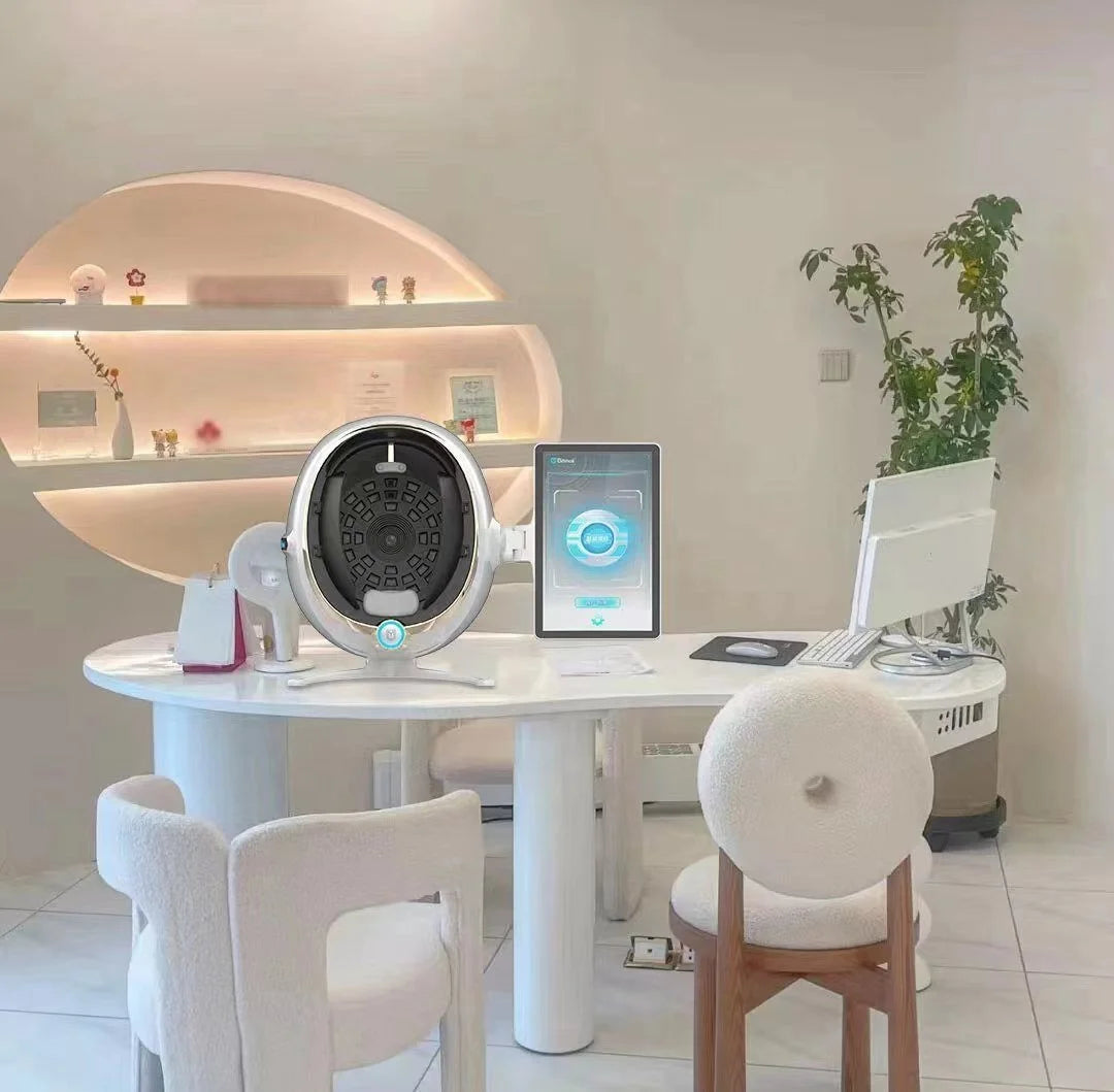 Portable 3D AI Face Skin Diagnostics Analyzer Facial Tester Scanner Magic Face Mirror Device Skin Analysis Machine Skin Analyzer