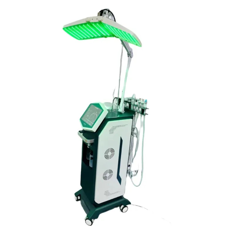 Hot Selling 11 in 1 Oxygen Facial Machine Water Oxygen Jet Pdt Led Light Therapy Professional Microdermabrasion Oxygen Water Ma